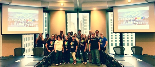 Pulse nightclub remembrance in the Orlando office