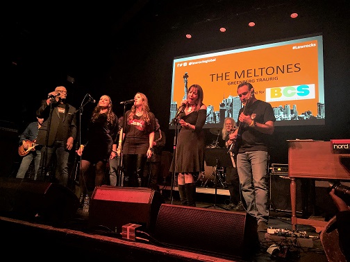 The Meltones performing at Law Rocks.