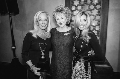 Pamela Overton Risoleo; Marilyn Alexander, former Peggy Goldwater Award recipient; and 2017 Heart Ball Chairman Char Hubble