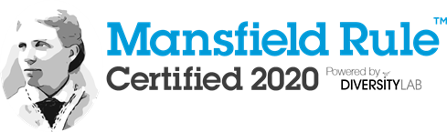 Mansfield Rule Certified 2020 Banner by Diversity Lab